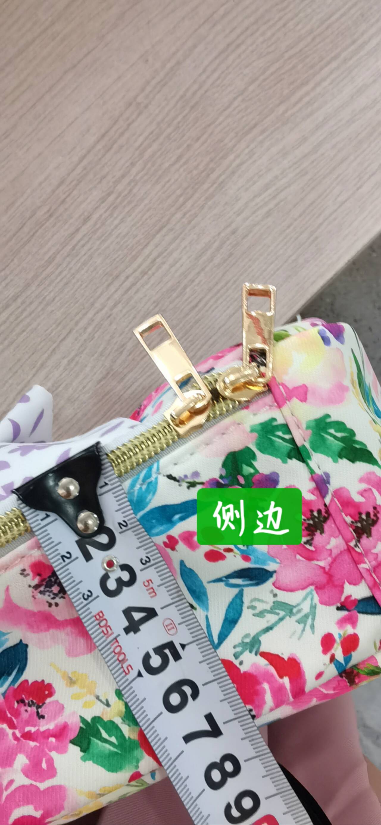 BA0102 Flower Purple Floral Bow Knot Meal Bag Lunch Box Bag