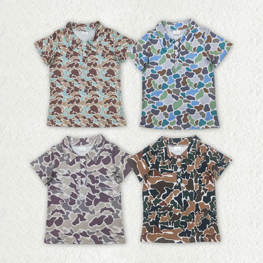 Match Baby Boys Short Sleeves Camo Polo Shirts Tops D 4.4