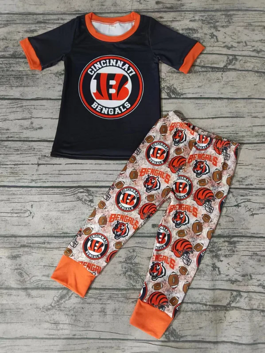 Custom short sleeves top pants B kids team outfits  D 4.23