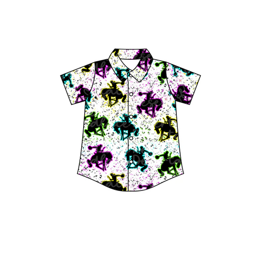 Custom Baby Boys Short Sleeve Colorful Shirt Tee Shirts D 5.7