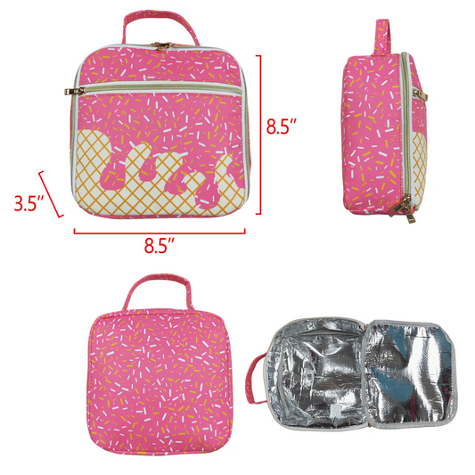 BA0299  Baby Girls Pink Team Lunch Boxes School Bags D 5.22