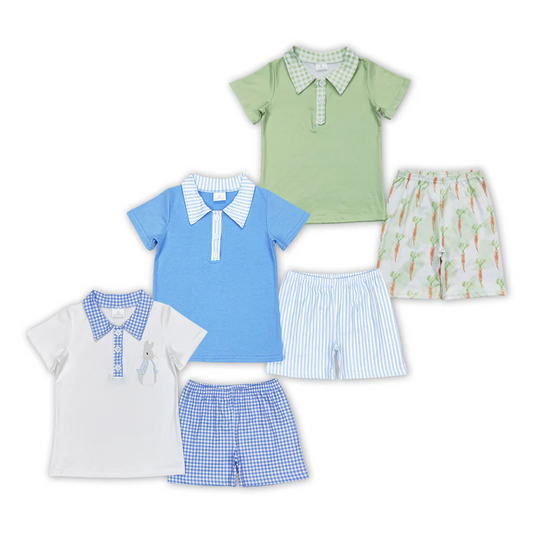 Sibling Baby Boys Easter Pullover Tee Shirts Tops Shorts Clothes Sets