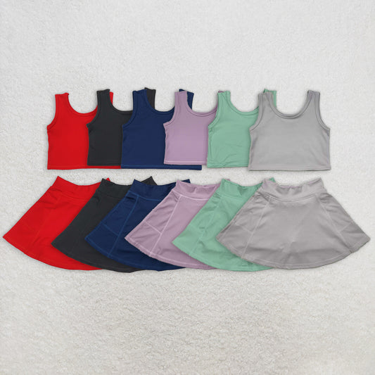 Match Baby Girls Colorful Skirts Girls Yoga Clothes Set  D 4.19 D 4.19