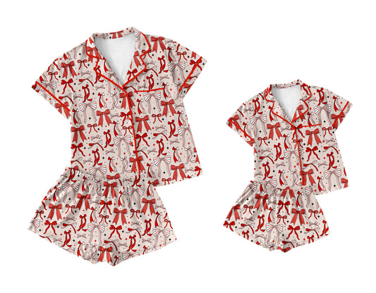 Custom mom and me match Butterfly pajamas set D 3.25