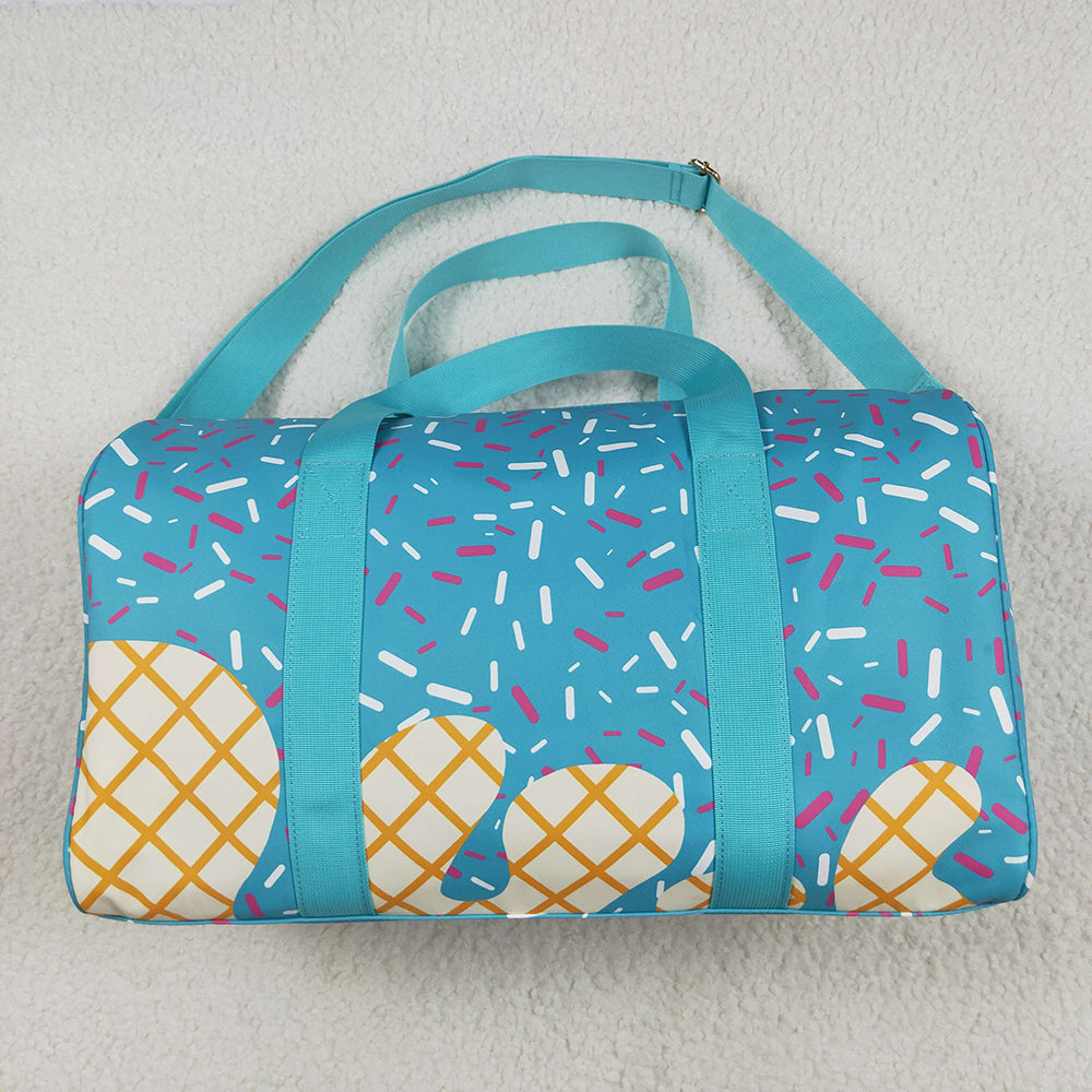 BA0304 Blue Ice Cream Drip Zipper Gym Bags  D 5.22