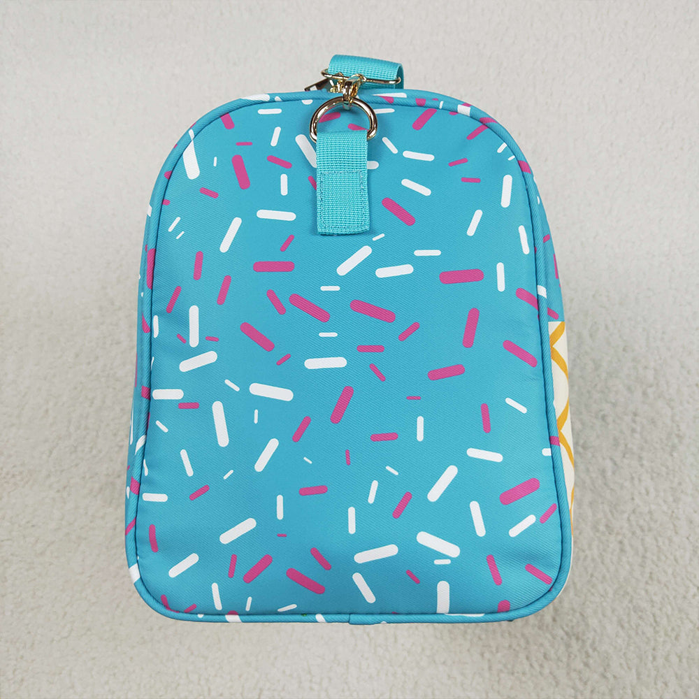 BA0304 Blue Ice Cream Drip Zipper Gym Bags  D 5.22