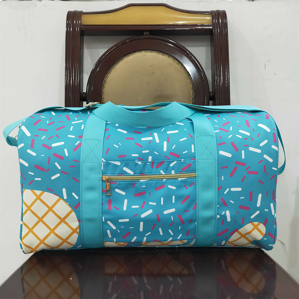 BA0304 Blue Ice Cream Drip Zipper Gym Bags  D 5.22