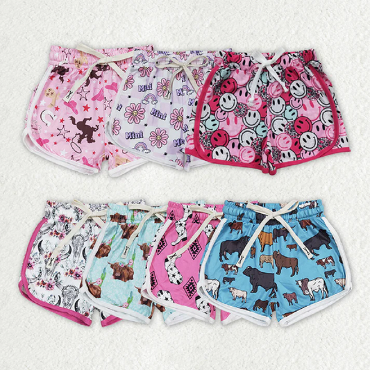 Match  Baby Girls Fashion Cowgirls Western Shorts