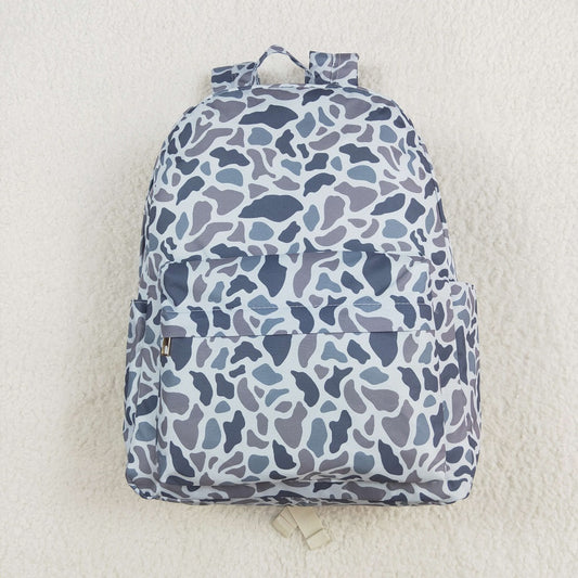 BA0260 Baby Kids Boys Grey Hunting Camo Backpack Zip Back Bags D 5.6