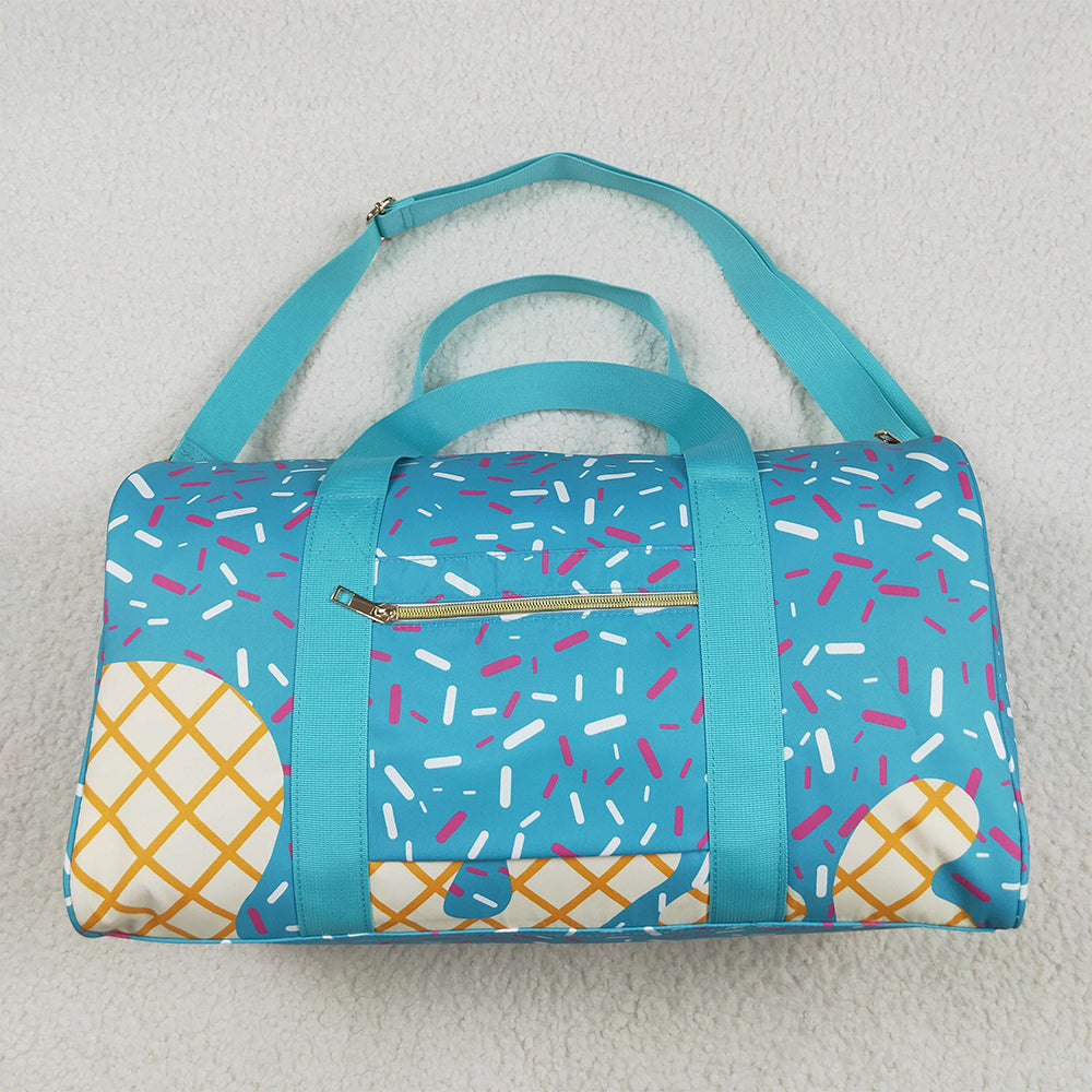 BA0304 Blue Ice Cream Drip Zipper Gym Bags  D 5.22