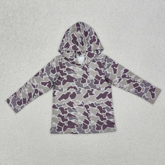 BT0923  Baby Boys Green Camo Long Sleeve Hooded Tops D 3.6