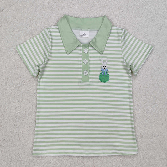 BT1046  Baby Boys Easter Rabbit Egg Short Sleeve Tee Shirts Tops D 3.14