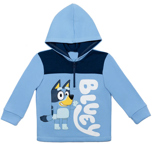 preorder BT1085 Blue Zip-Up Hooded Long Sleeve Top 2024 11.4