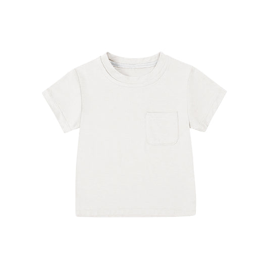 presale BT1221 White Pocket Boys Summer Tee Shirts Top  D 3.29