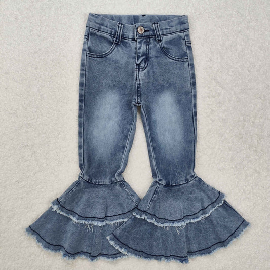 C5-15 LIGHT WASH BLEACH BLUE COLOR JEANS DENIM PANTS