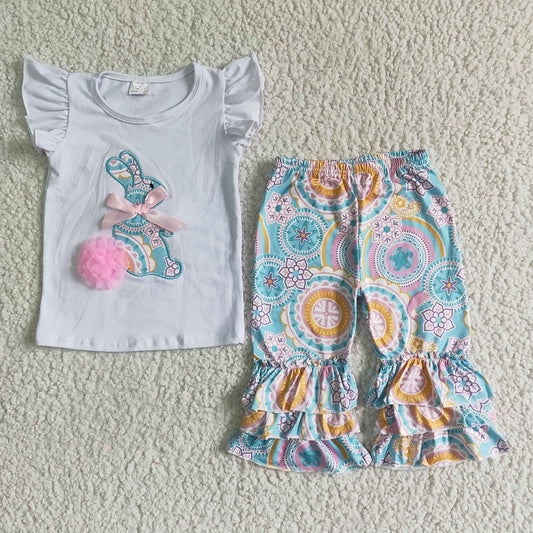 C7-4 Easter Embroidered Bunny Set