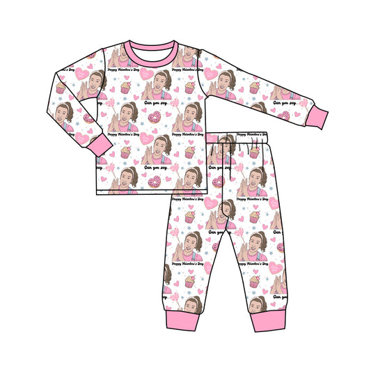 presale GLP2262 Love Valentine's Day Pink Long Sleeve Long Pants Pajama Set   2024 .11.16