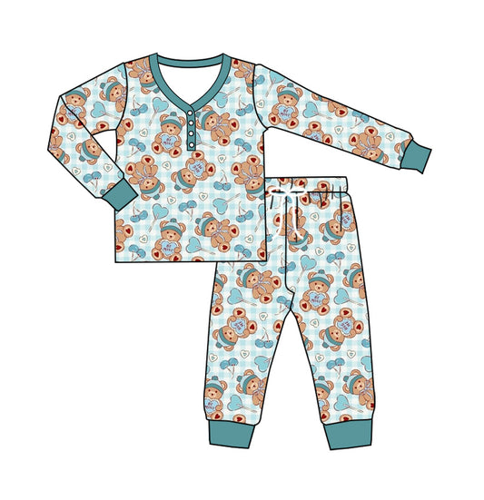 presale GLP2283 Adult Women Valentines Heart Bears Tops Pants Pajamas  2024 11.28