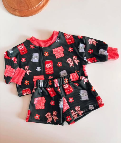 presale GLS0011 Baby Girls Black Long Sleeves Flowers Books Top Skorts Set   D 3.26