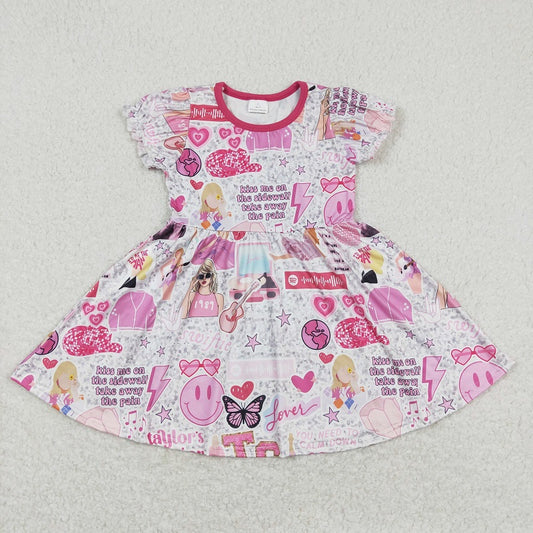 GSD0918 silver short sleeve dress