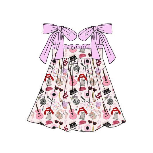 presale GSD1692 Purple Lace Suspender Dress with Guitar Scarf   2024 12.10