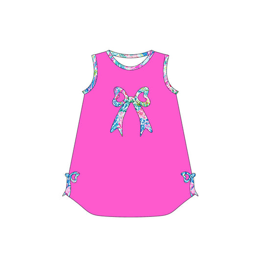 presale GSD2006  Baby Girls Bow Sleeveless Knee Length Dresses  D 2.11