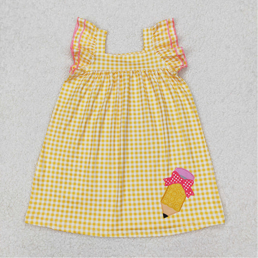 GSD2012  Baby Girls Back To School Pencil Knee Length Dresses  D 3.17
