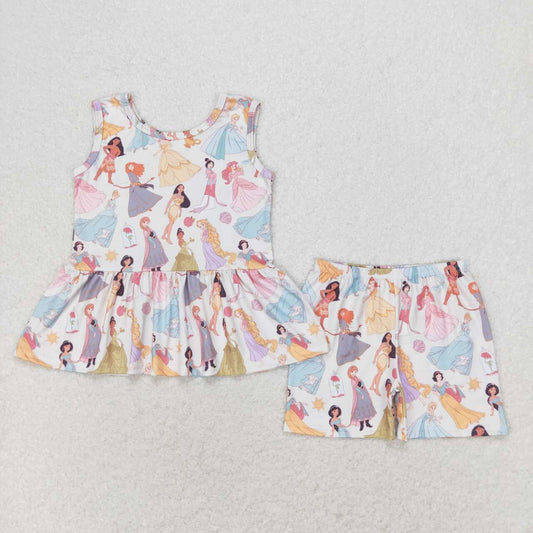 GSSO1277 Princess sleeveless shorts suit