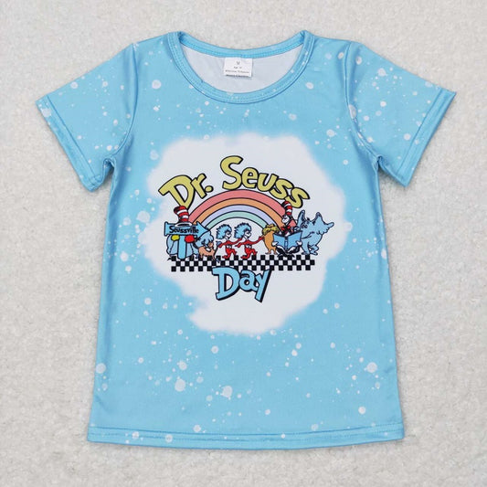 GT0365 Rainbow blue short sleeve top