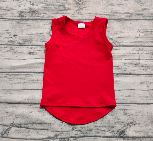 presale GT0981 Baby Girls Red Sleeveless Vests Top  D 4.11