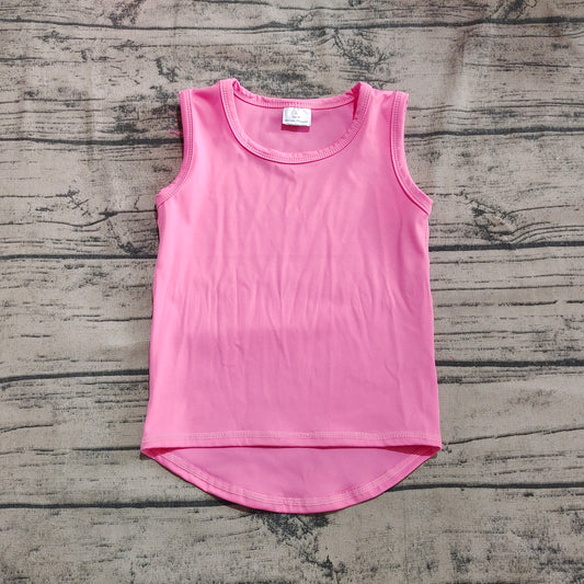 presale GT0983 Baby Girls Pink Sleeveless Vests Top   D 4.25