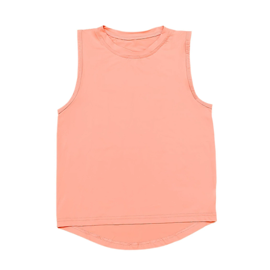 presale GT0984  Baby Girls Peach Sleeveless Vests Top  D 3.22