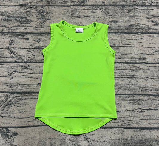 presale GT0985  Baby Girls Green Sleeveless Vests Top D 5.8