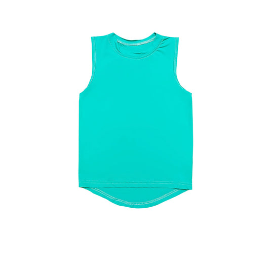 presale GT1018 Baby Girls Aqua Sleeveless Yoga Tee Shirts Vest D 4.8