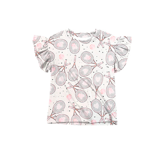 presale GT1025 Baby Girls Tennis Ruffle Tee Shirts Top  D 5.6