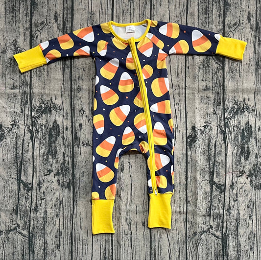 presale LR2198 Baby Boys Long Sleeves Candy Plaid Zipper Pant Rompers  D 5.27
