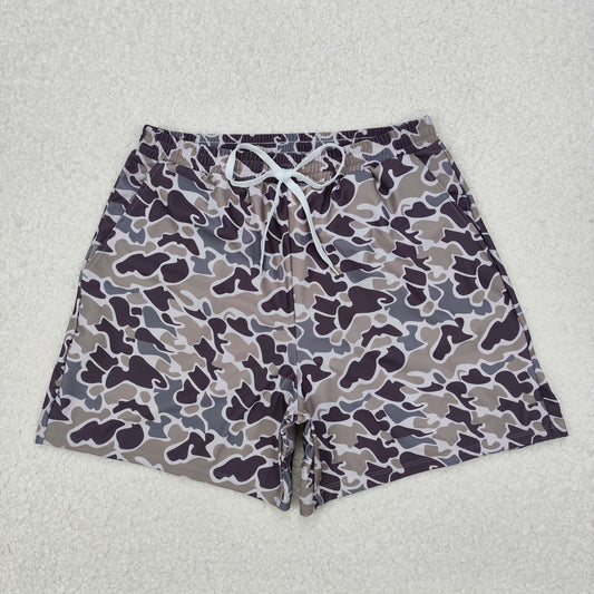 S0323 Adult men's camouflage swimming trunks