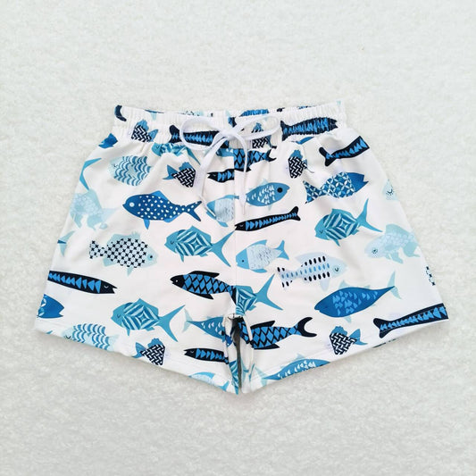 S0399 small fish swimming trunks