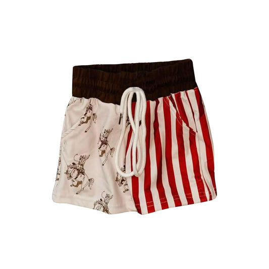 presale S0492  Baby Boys Brown Rodeo Western One Piece Trunks 2025 1.8