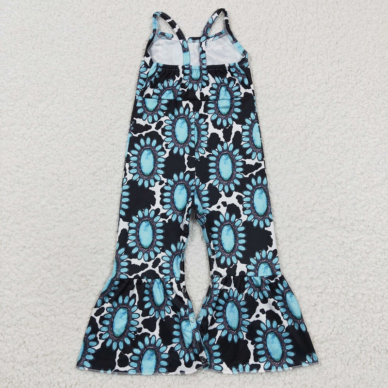SR0369 Jeweled Cow Tank Top Bodysuit