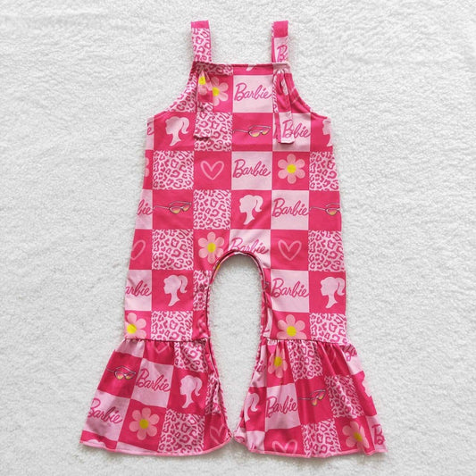 SR0382 Pink Floral Leopard Jumpsuit