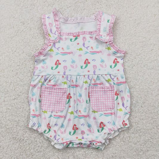 SR2880  Baby Infant Girls  Straps Rompers D 4.7
