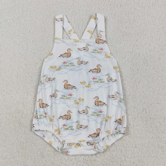 SR2699 Straps duck print baby boy summer romper  D 5.6