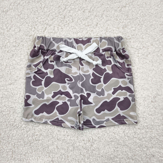 SS0454  Baby Boys Green Camouflage Pockets Shorts Bottoms  D 4.16