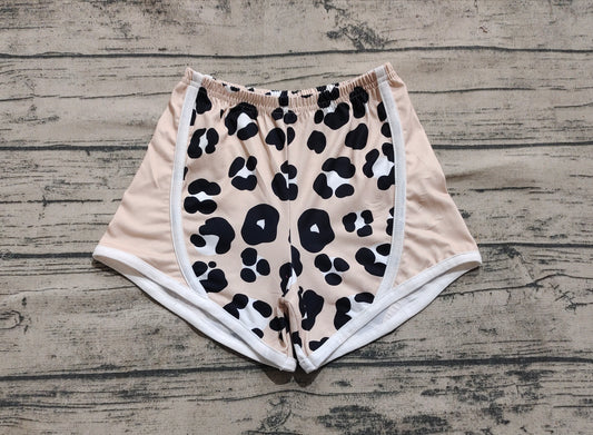 presale SS0526  Black leopard print khaki shorts D 4.22