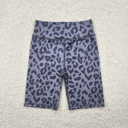 SS0539  Baby Girls Gray Leopard Biking Shorts Yoga Bottoms D 4.3