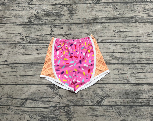presale SS0570  Baby Girls Pink Ice-cream Drip Yoga Shorts Bottoms D 4.1