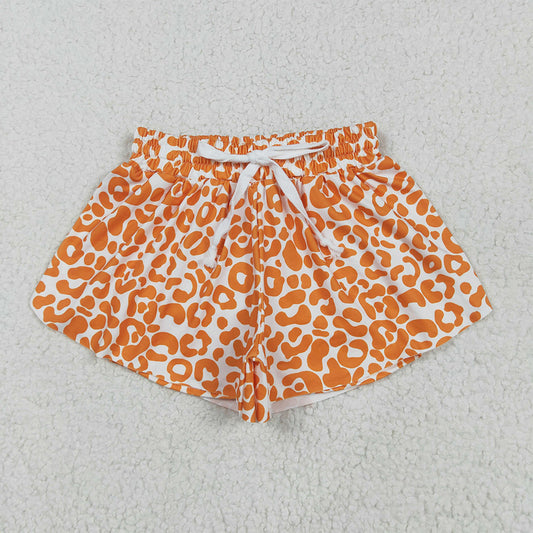 SS0584 Baby Girls Orange Leopard Summer Shorts Bottoms  D 5.28