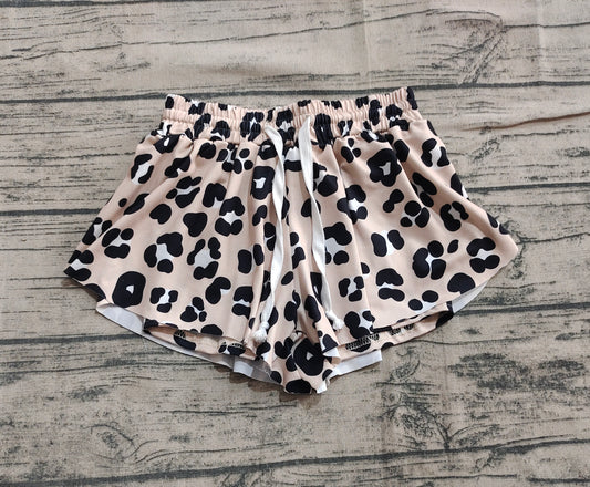 presale SS0585 Baby Girls Black Leopard Summer Shorts Bottoms  D 4.2