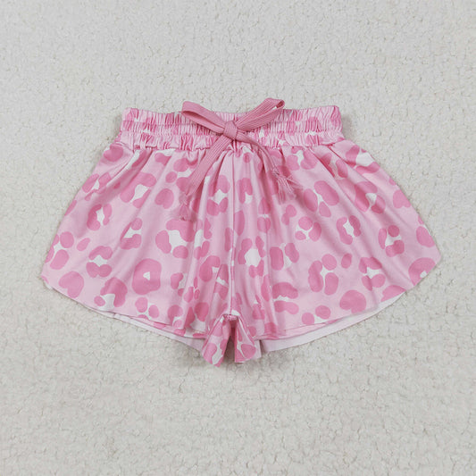 SS0587  Baby Girls Pink Leopard Summer Shorts Bottoms D 5.28